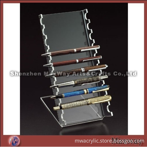 Acrylic stair-shaped transparent stationery supplies pen holder